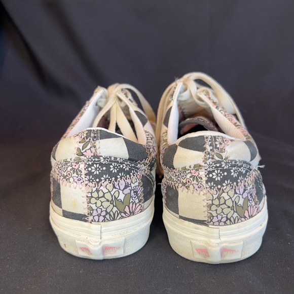 VANS Shoes OLD SKOOL Casual Patchwork Floral Low Top Womens Size 8 Men 6.5 - Picture 4 of 8